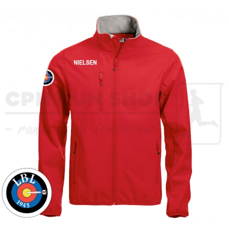 Clique Basic Softshell Jacket Men, red - Lyngby Bueskyttelaug