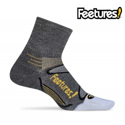 Feetures Elite Merino+ Ultralight Quarter, grey/yellow