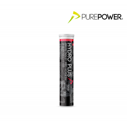 PurePower Electrolyte tabs, koffein hindbær