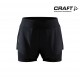 Craft ADV Essence 2-in-1 Shorts Woman, black