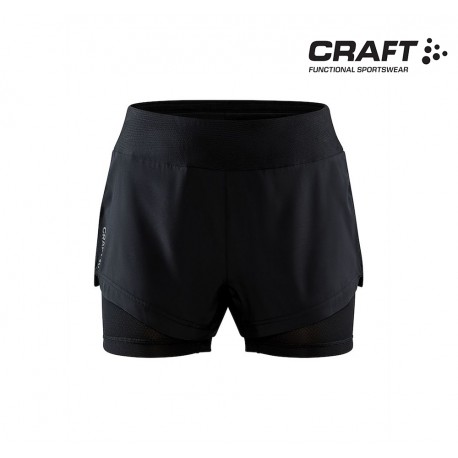 Craft ADV Essence 2-in-1 Shorts Woman, black