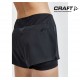 Craft ADV Essence 2-in-1 Shorts Woman, black