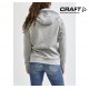 Craft Core Zip Hood Woman, grey melange