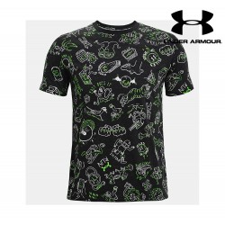 Under Armour Run Ur Face Off Print SS Men