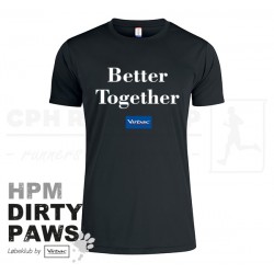 New Wave Active Tee, Men - HPM Dirty Paws - Sort