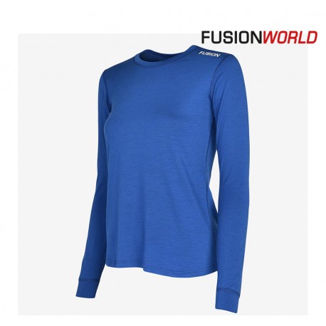 Fusion C3 Merino LS Women, blå