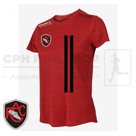 Fusion C3 T-shirt Women, red/melange - RAC