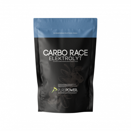 PurePower Carbo Race Electolyte 1,5kg, blåbær