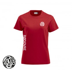 Clique Premium T-shirt, Ladies - Rød - Rødovre Gymnasium