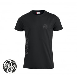 Clique Premium T-shirt, Ladies - Sort m. sort tryk - Rødovre Gymnasium