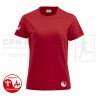 Clique Premium T, Women - rød - Rødovre Fitness Club