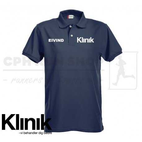 Clique Stretch Premium Polo Men, navy - Klinik