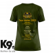 Limited Edition '23 Tour Dates - James Harvest V-neck Tee Women, rift green - K9 Biathlon