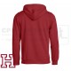 Clique Basic Hoody - Burgundy - Herlev Rebels