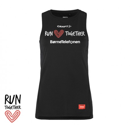 Rush 2.0 Singlet Black, Women - Run Together