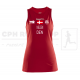 Rush Slim Singlet W - Rød - DOCRU EM & VM