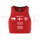 Rush 2.0 Crop Top W - Rød - DOCRU EM & VM