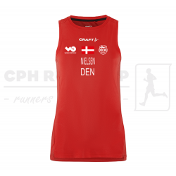 Rush 2.0 Singlet W - Rød - DOCRU EM & VM