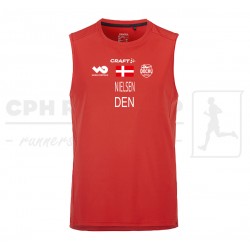 Rush 2.0 Singlet M - Rød - DOCRU EM & VM