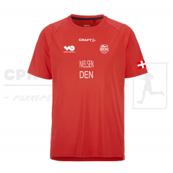 Rush 2.0 SS Tee M - Rød - DOCRU EM & VM