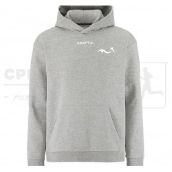 Craft Community 2.0 Logo Hoodie Women- Grey Melange - Københavns Fridykkerklub
