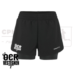 Craft ADV Essence 2-in-1 shorts 2 Women Black - OCR Vestegnen