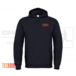 Sweat ID.003 Hoodie sort - TechBBQ