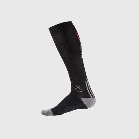 LiiteGuard Shin-Tech Grip Running Sock, black