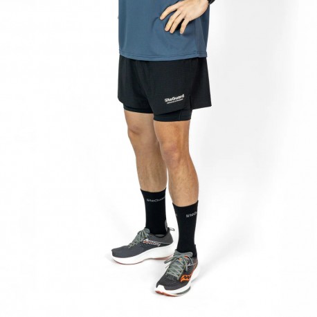 LiiteGuard Glu-Tech Running 2in1 Shorts Men, black