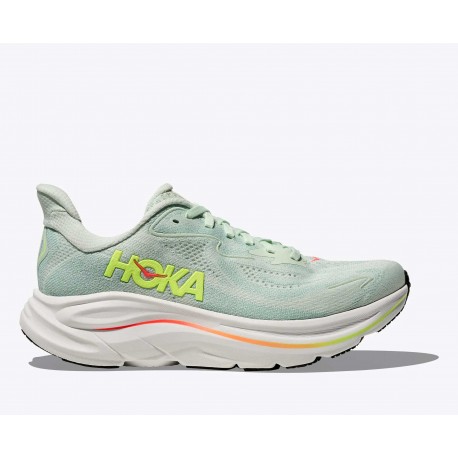 HOKA Clifton 10 Women - løbesko - sea glass neon flame