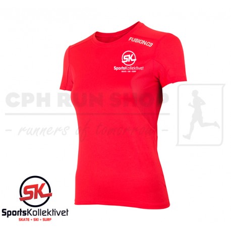 Fusion C3 T-shirt Women, red - Sportskollektivet